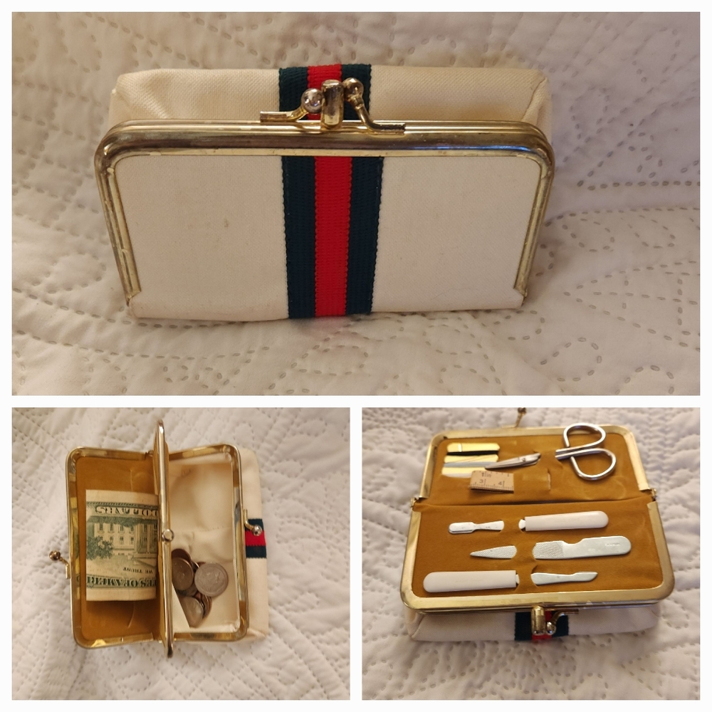 Vintage Canvas Wallet/Sewing Kit